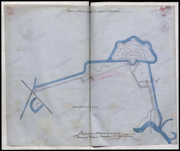  szkic sytuacyjny Fortu II i Pozycji Zarzecznej