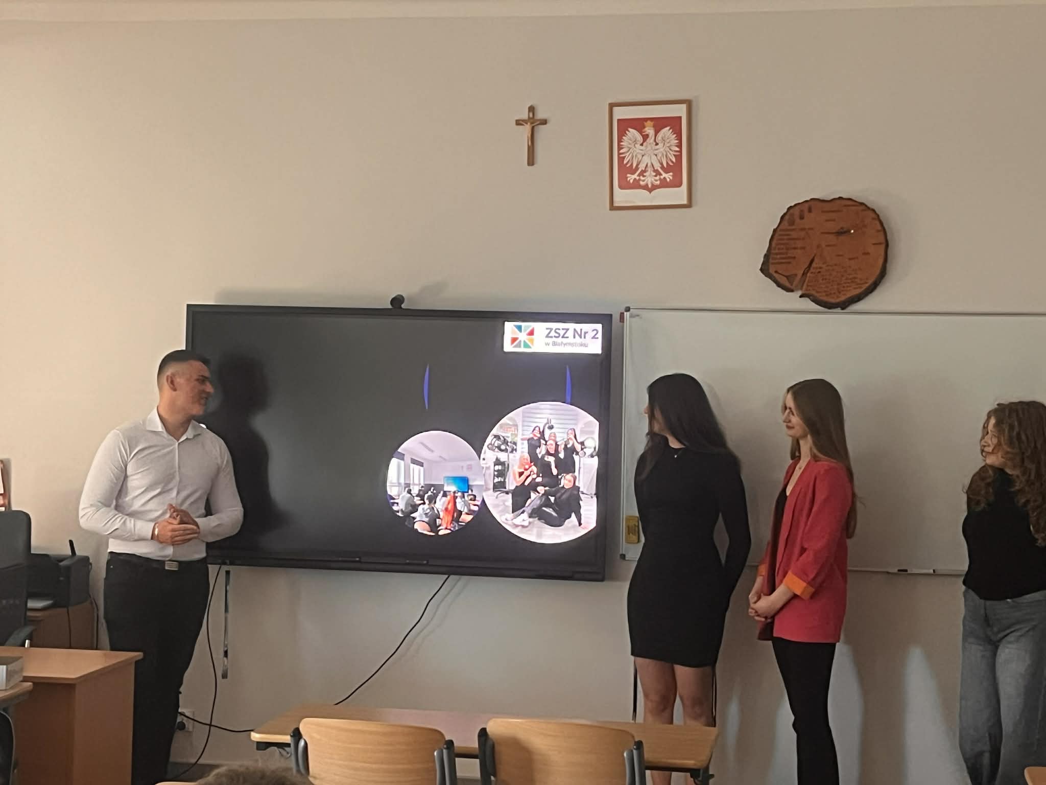 Spotkanie uczniów klas VIII  z przedstawicielami Zespołu Szkół Zawodowych Nr 2 w Białymsto