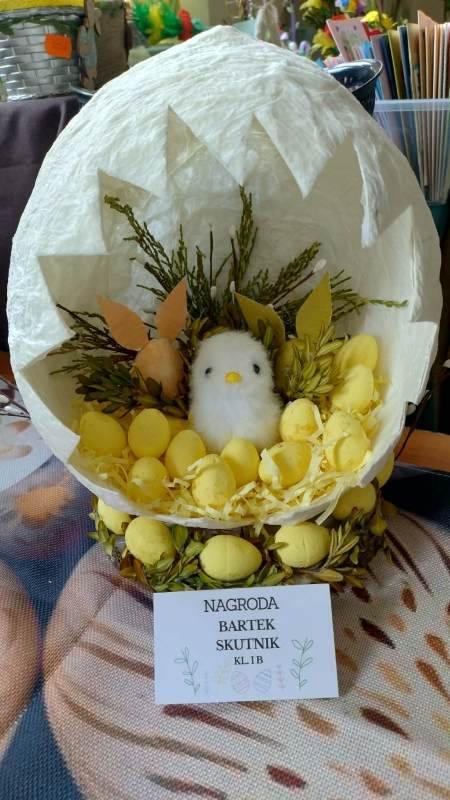 ROZSTRZYGNIĘCIE ŚWIETLICOWEGO KONKURSU ''NAJPIĘKNIEJSZA OZDOBA WIELKANOCNA''