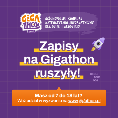 Gigathon - Ogólnopolski Konkurs Matematyczno-Informatyczny dla dzieci i młodzieży