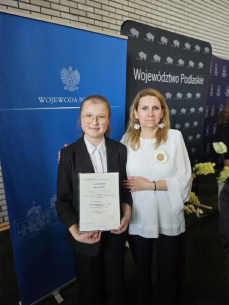 Sukces naszej uczennicy w konkursie wojewódzkim