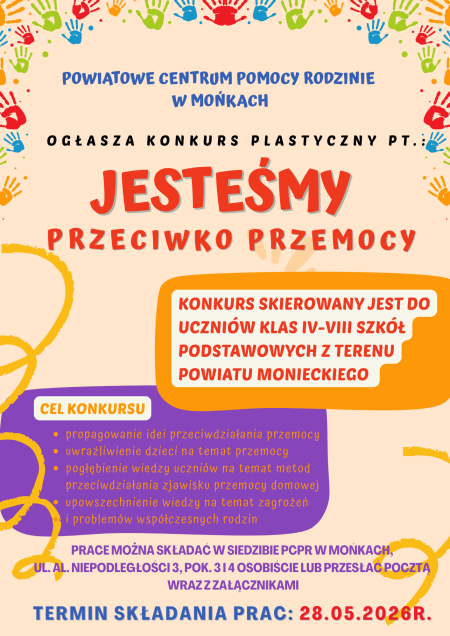 KONKURSU „JESTEŚMY PRZECIWKO PRZEMOCY”