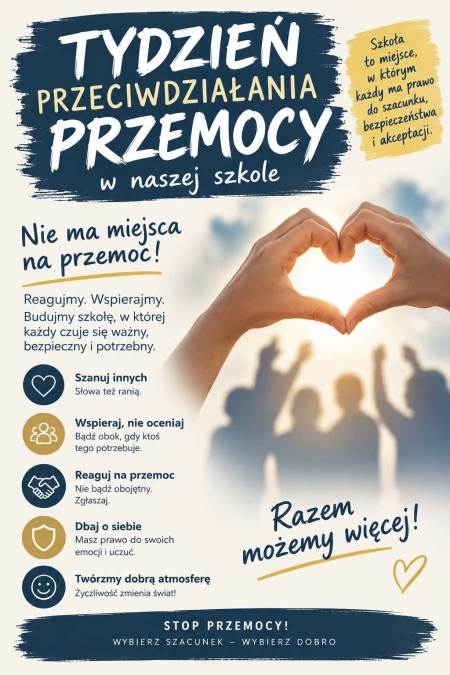 Tydzień Przeciwdziałania Przemocy Rówieśniczej w naszej szkole 